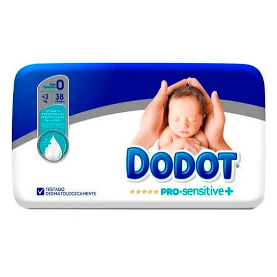 Dodot Pañal pro sensitive T/0  3kg  38uds