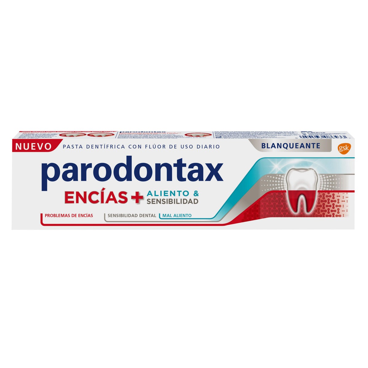 Paradontax encías + aliento sensibilidad blanqueante 75ml